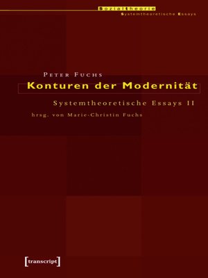 cover image of Konturen der Modernität